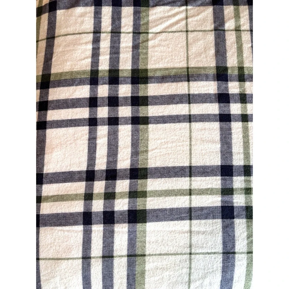 Tommy Hilfiger Flannel Comforter Twin Plaid + 3 Shams Nautical Coastal Classic